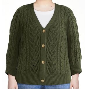 Time and Tru Women's Boyfriend Cardigan with Short Sleeves Size XXL (20)